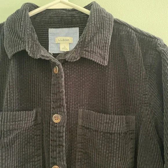 L.L. Bean Women's Dark Corduroy Utility Jacket - Picture 3 of 6